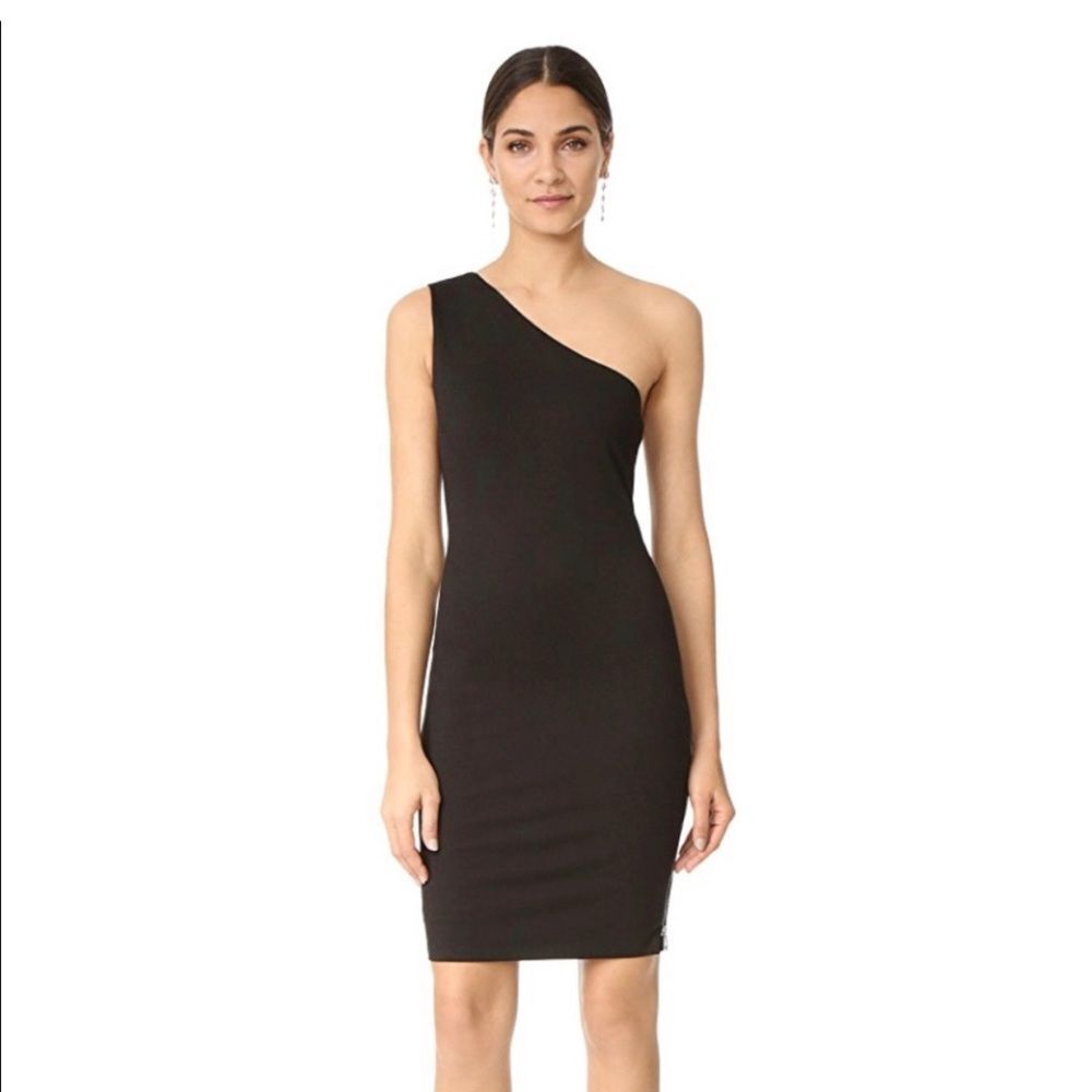 💥 Ali & Jay Gorgeous One Shoulder Form Fitting Side Zipped Dress ~ Size XS 💥